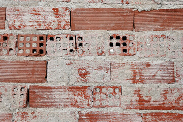 brick wall with remaing plaster