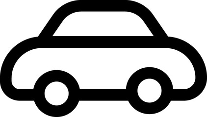Car line vector icon
