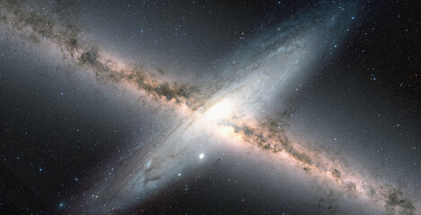 Galactic disaster - Andromeda galaxy collide with milky way galaxy 