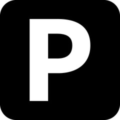 Car parking vector icon. Parking sign