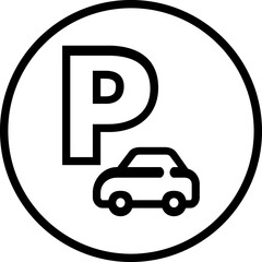 Car parking sign