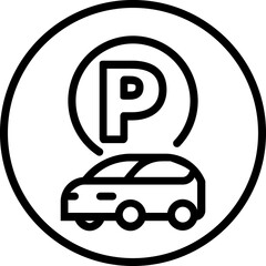 Car parking sign