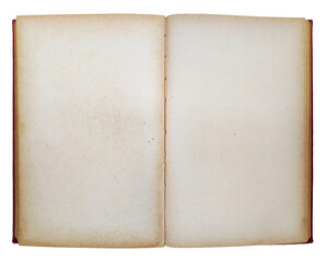 Old open book with copy space