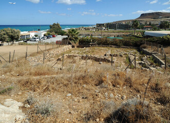Les ruines de la Villa aux Lys à Amnissos près d'Héraklion en Crète