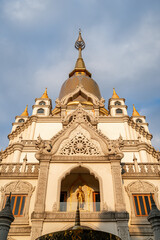 Buu Long pagoda has the unique combination of architectural style of India, Myanmar, Thailand and Vietnam, located at Ho Chi Minh city, Vietnam