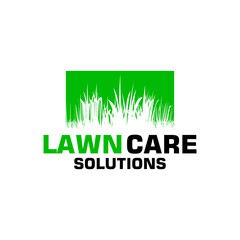 lawn care logo design creative idea vector design inspiration	
