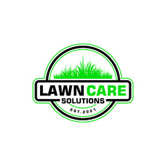 lawn care logo design creative idea vector design inspiration	

