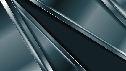 Blue metallic technology abstract background