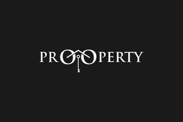 Real estate house logo design family home roof window key door icon element property business