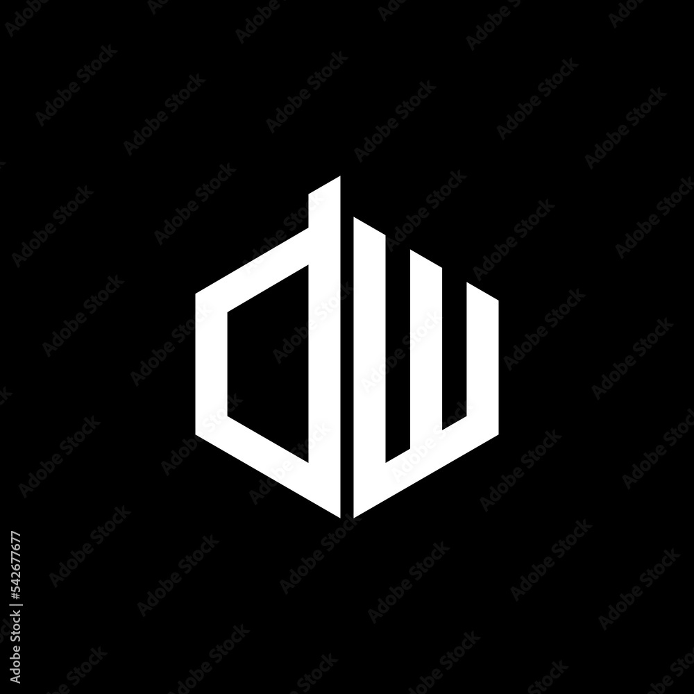 Canvas Prints dw logo design inspiration creative idea