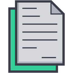 Text Sheet Vector Icon