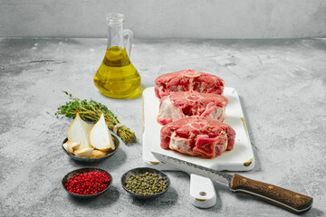 Raw saddle of lamb