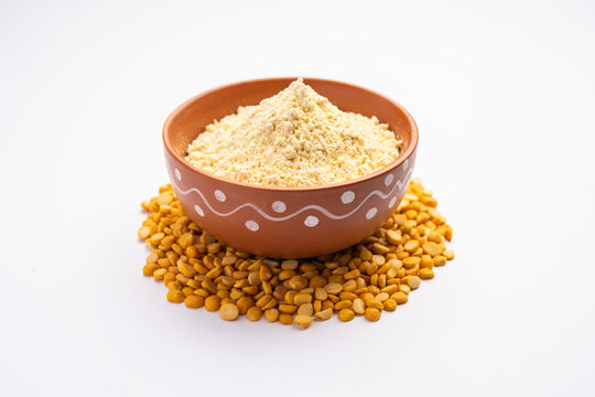 Besan, Gram Flour or chickpea flour is a powder made from ground chickpea known as Bengal gram