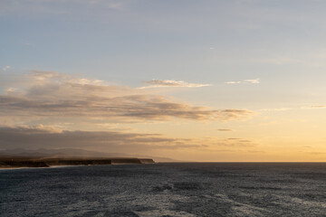 Naklejka na ściany i meble Sunset Over the Atlantic Ocean