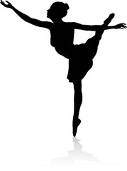 Ballet Dancer Dancing Silhouette © Christos Georghiou