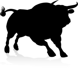 Silhouette Bull