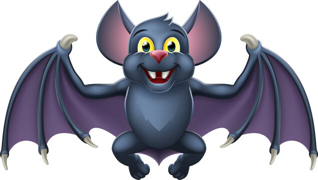 Cute Halloween Vampire Bat Animal Cartoon