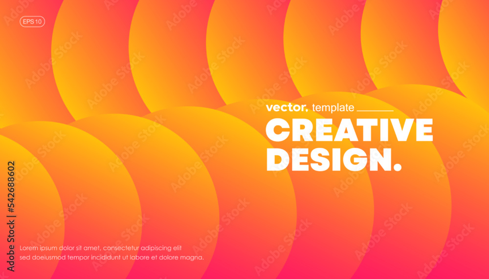 Aufkleber abstract dynamic background with gradient composition. creative graphic design element. vector, 2022