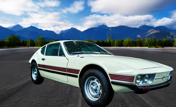 Volkswagen SP2, sports coupe from the 1970s, which was produced in small series in Brazil, Wolfsburg, Germany, September 20, 2022.