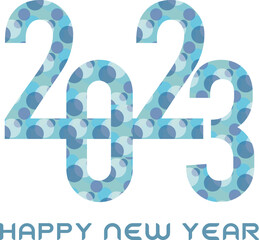 Happy New year 2023 vector design