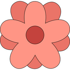 Flower Flat Illustration Element (4)