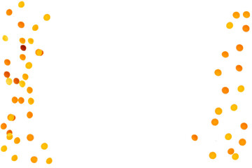 Golden bokeh in a transparent background 