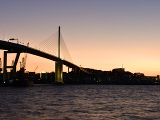 Fototapeta na wymiar 福岡市　博多湾の夜景