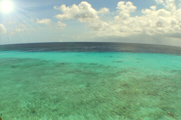 Obraz premium the beautiful place in the caribbean sea