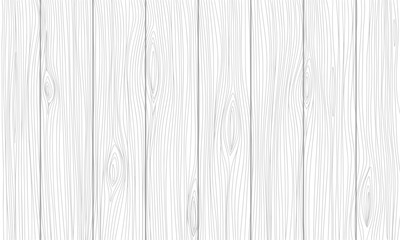 Background wooden white boards. Hand draw vector illustration