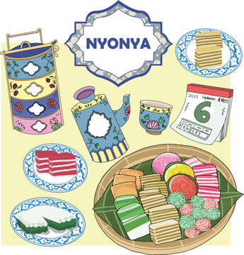 MALAYSIA NYONYA CULTURE NYONYA FOOD KUIH MUIH SINGAPORE NYONYA