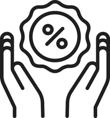 Sale Label in hand Icon