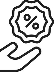 Sale Label in hand Icon