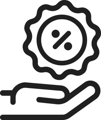Sale Label in hand Icon