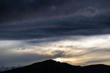 Spectacular clouds of different colors in Autumn!