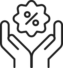 Sale Label in hand Icon