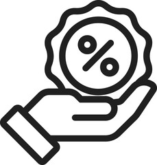 Sale Label in hand Icon