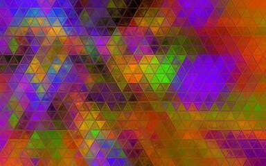 Colorful abstract faded triangles illustration background. Colorful mosaic triangle effect pattern. Background design of presentation, backdrop, poster, flyer, book cover, card, etc.