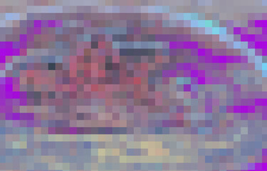 illustration background with colorful paints and patterns