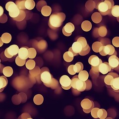 Fototapeta premium Bright gold bokeh lights abstract background. Flying golden particles or dust. Vivid lightning. Merry christmas design. Blurred light dots. Can use as cover, banner, postcard, flyer.