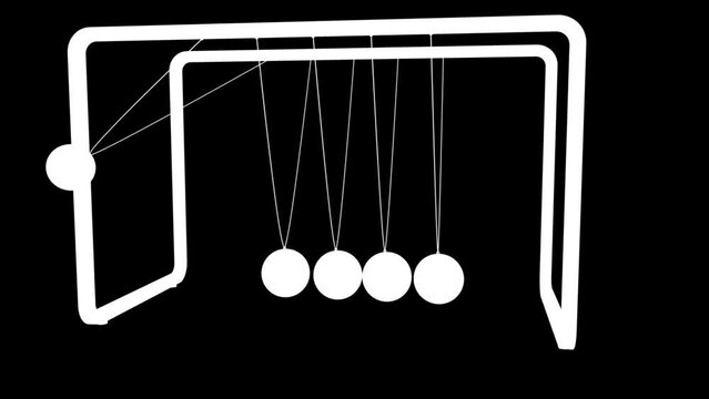 Newtonpendel Loop (60fps/Progressive+Alpha)
