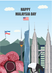 Obraz premium MALAYSIA, MALAYSIA TOURISM, MALAYSIA BUILDING, SABAH, KUALA LUMPUR, RAFFLESIA, MALAYAN TAPIR, KOTA KINABALU, KUNDASANG, MALAYSIA DAY, NATIONAL DAY