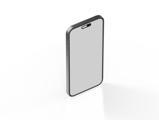 3d render illustration hand holding the white smartphone
