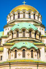Coupoles de la Cathédrale Alexandre Nevski, Sofia, Bulgarie