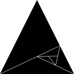 Geometric triangular shape
