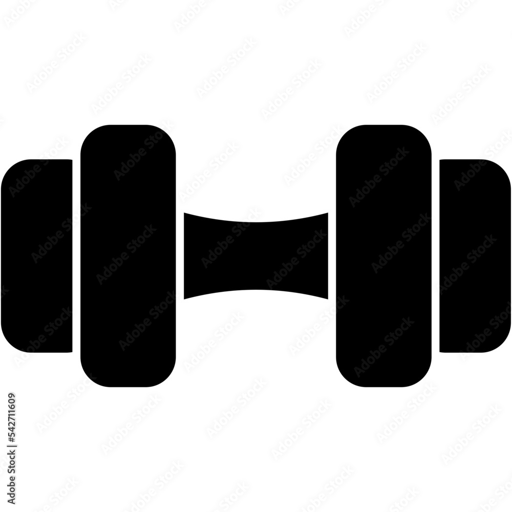 Poster dumbbell icon