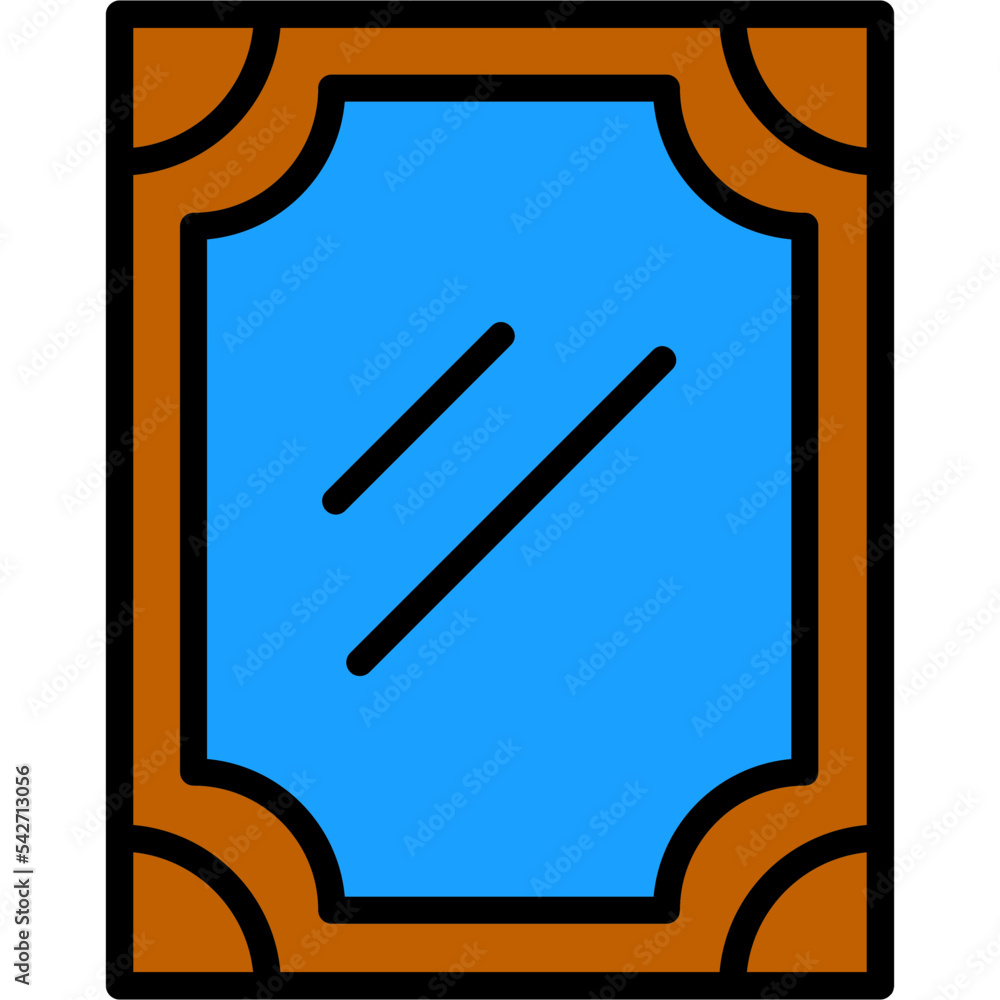 Sticker mirror icon