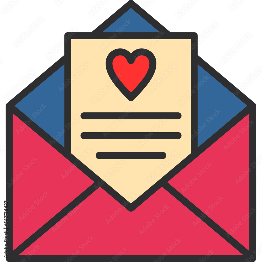 Sticker invitation icon