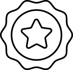 Award icon outline