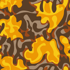 Abstract seamless colorful pattern with wave shapes