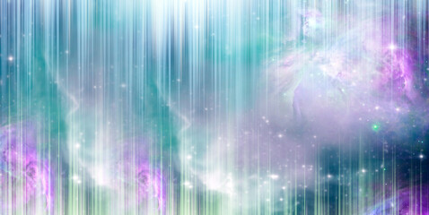 abstract art mystic mystical digital spiritual technological background with galaxy, line like rays...